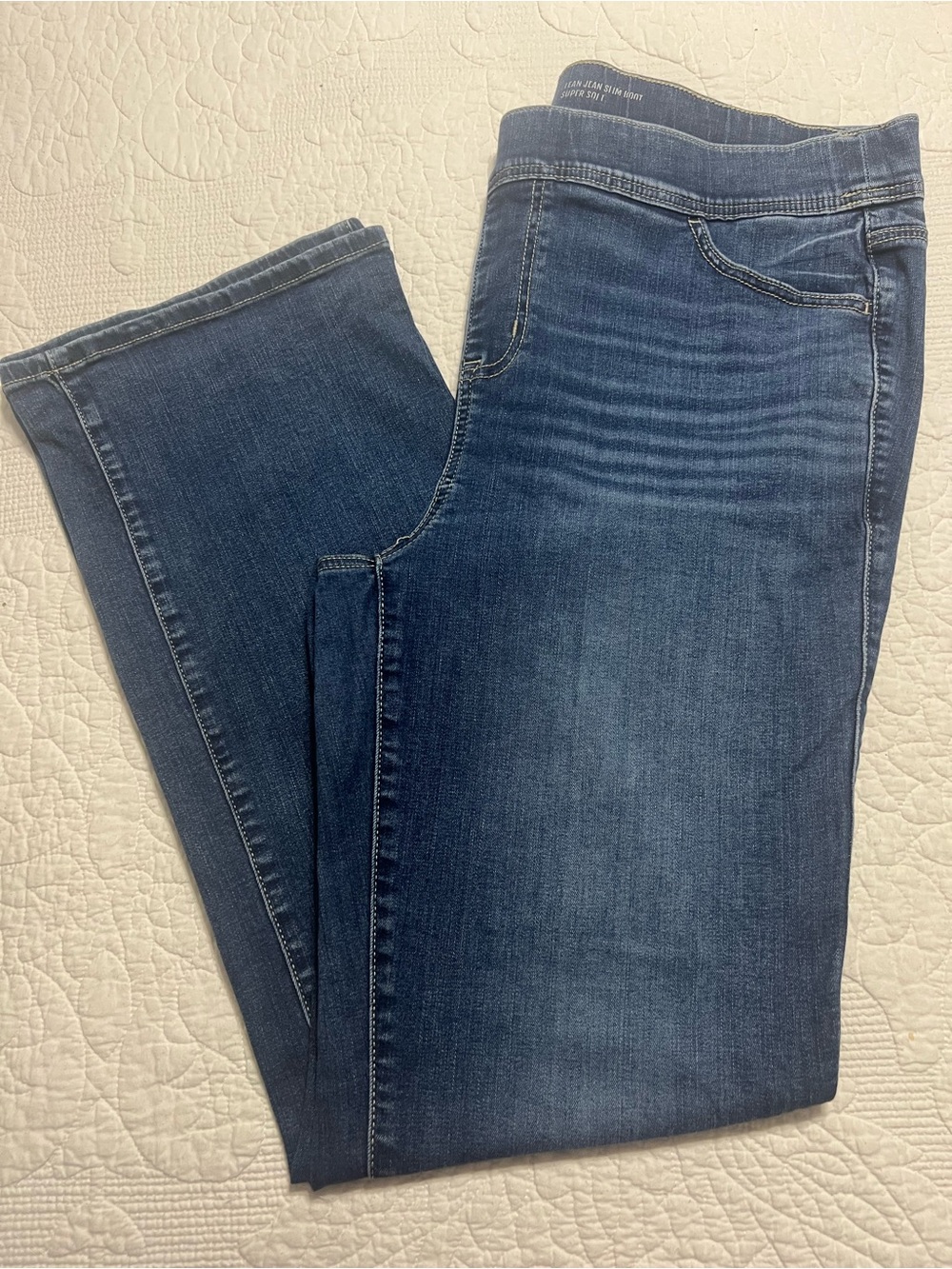 Torrid Lean Jean Slim Boot Super Soft Blue Denim Pull On Jeans Women's SZ 2T 515